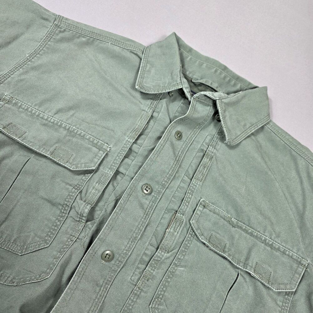 5.11 Tactical Shirt Olive Army Green Style 71152 Men's Size Medium Short Sleeve